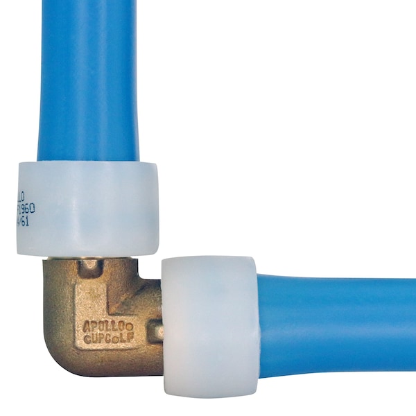 1/2 In. PEX-A Barb Brass 90-Degree Elbow Fitting